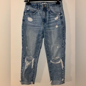 Garage Ripped Mom Jeans, Size US 25 (true to size)
